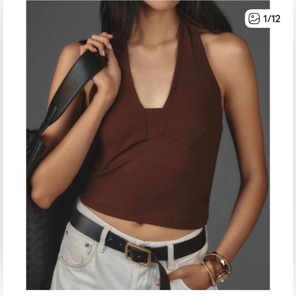 Anthropology halter top